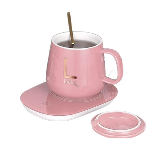 Coffret chauffe tasse - Rose