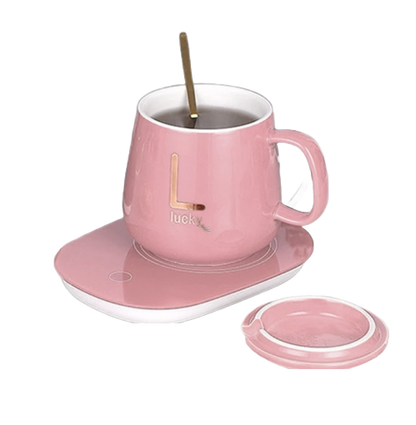 Coffret chauffe tasse - Rose